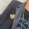 Spilla Butterfly multicolor vintage - immagine 2