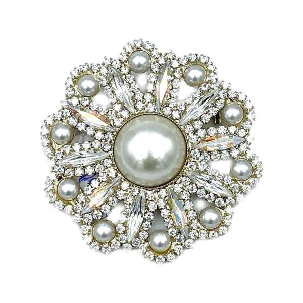 Spilla Pearl Flower